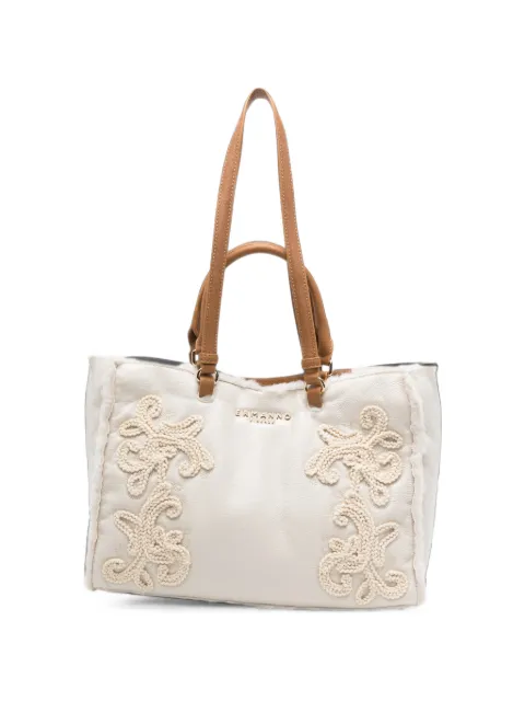 ERMANNO FIRENZE  small Barbara floral-embroidery tote bag