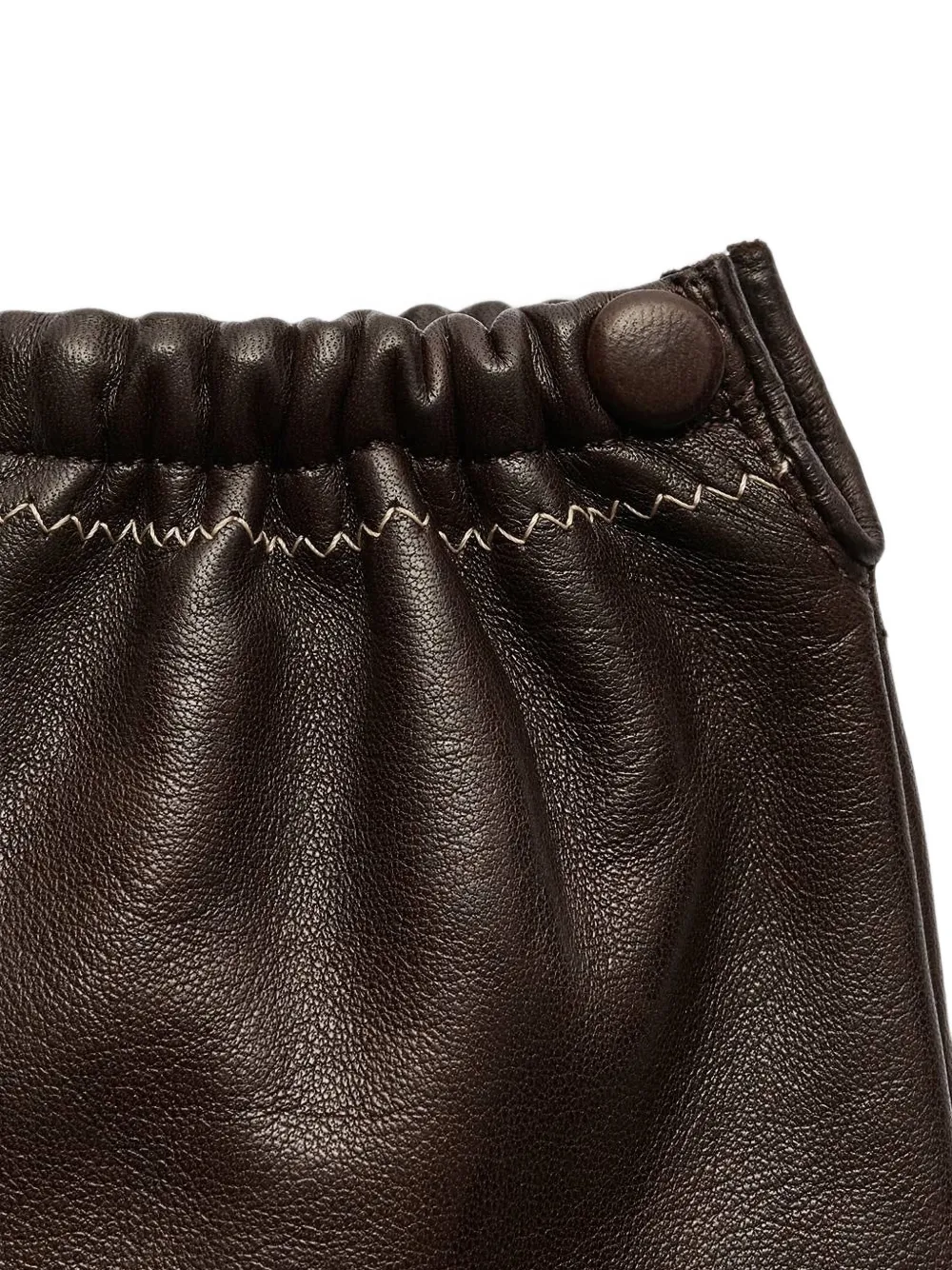 OUR LEGACY Rider leather gloves Bruin
