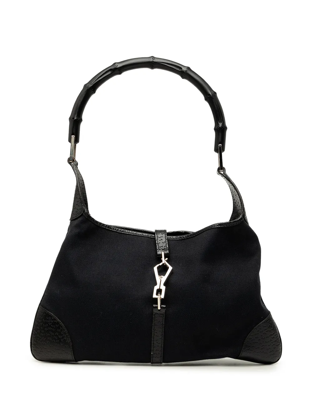Gucci Pre-Owned 20th Century Canvas Bamboo Jackie hobo bag - Nero
