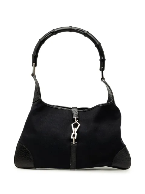 Gucci Pre-Owned 20th Century Canvas Bamboo Jackie hobo bag