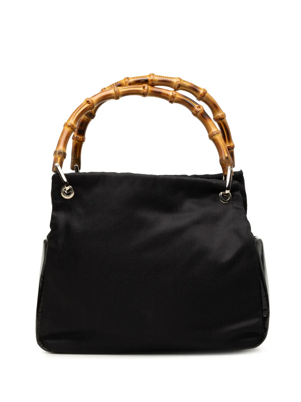 Gucci Pre-Owned 2000-2015 Nylon Bamboo handbag - Nero