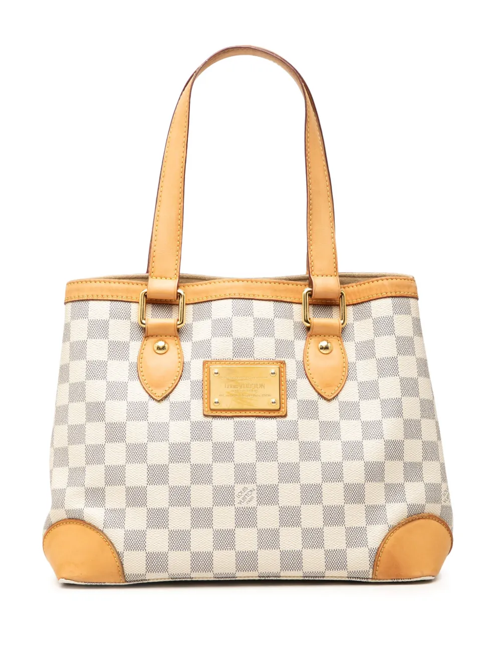 Louis Vuitton Pre-Owned 2012 Damier Azur Hampstead PM tote bag - Bianco