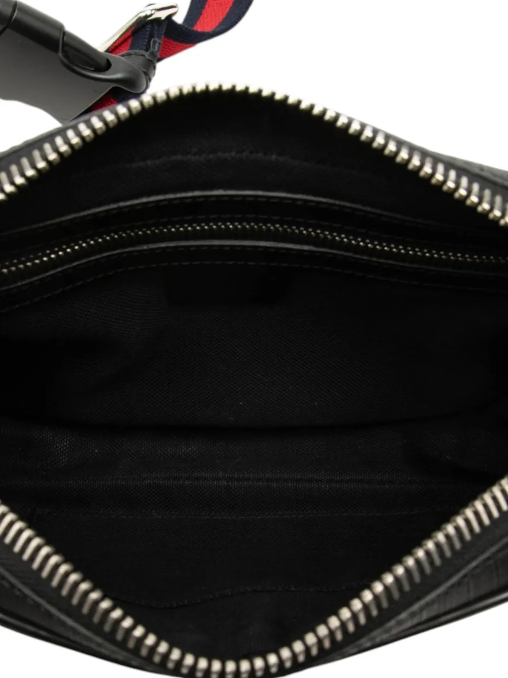 Gucci Pre-Owned 2000-2015 GG Supreme Web heuptas Zwart