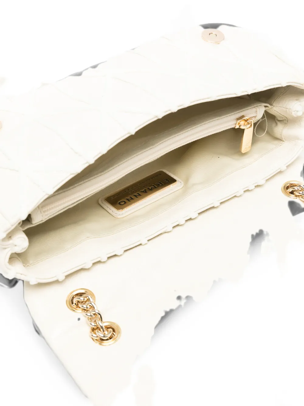 ERMANNO FIRENZE small Belen leather shoulder bag Beige