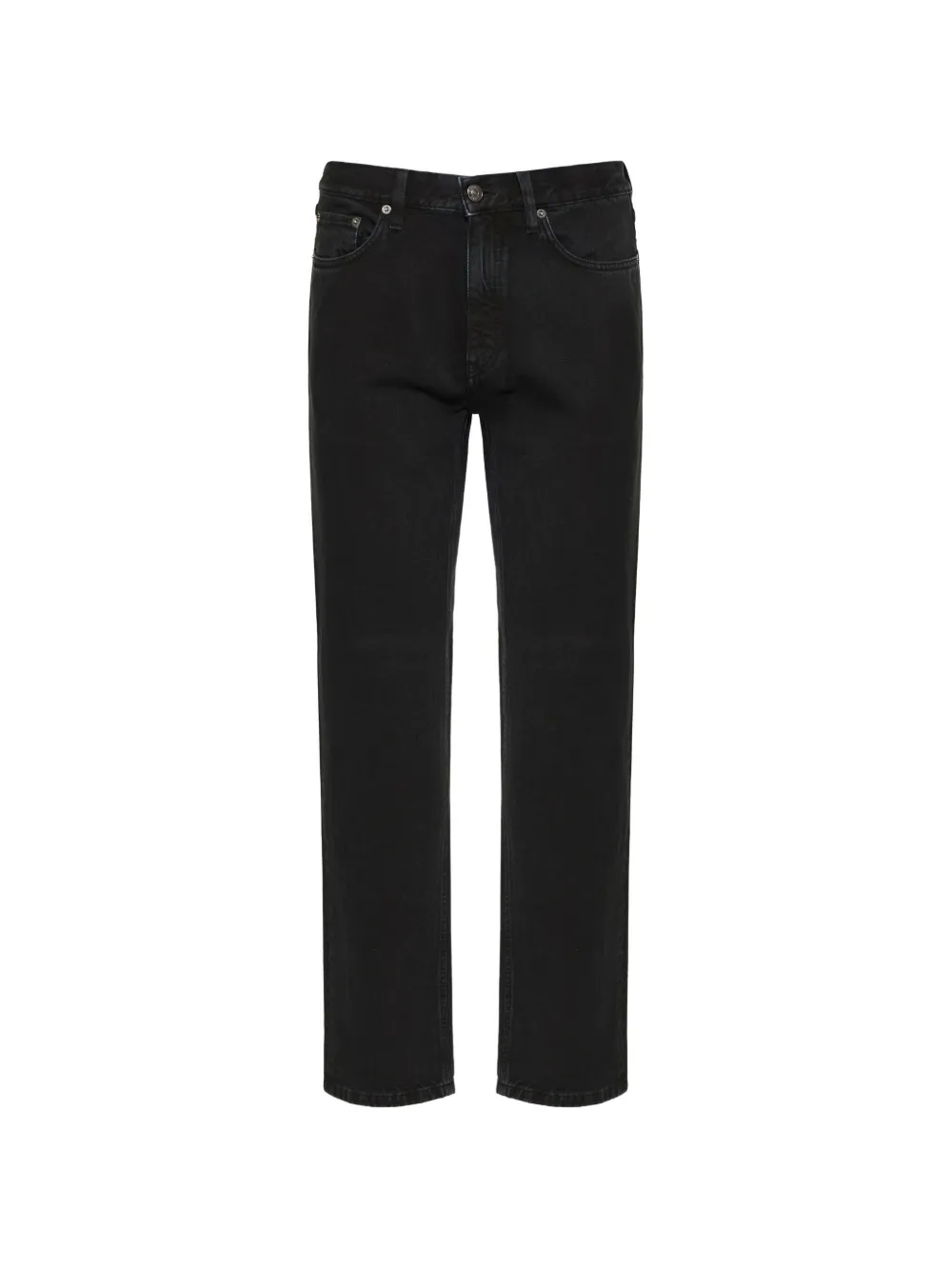 Zegna logo-patch straight-leg jeans - Nero