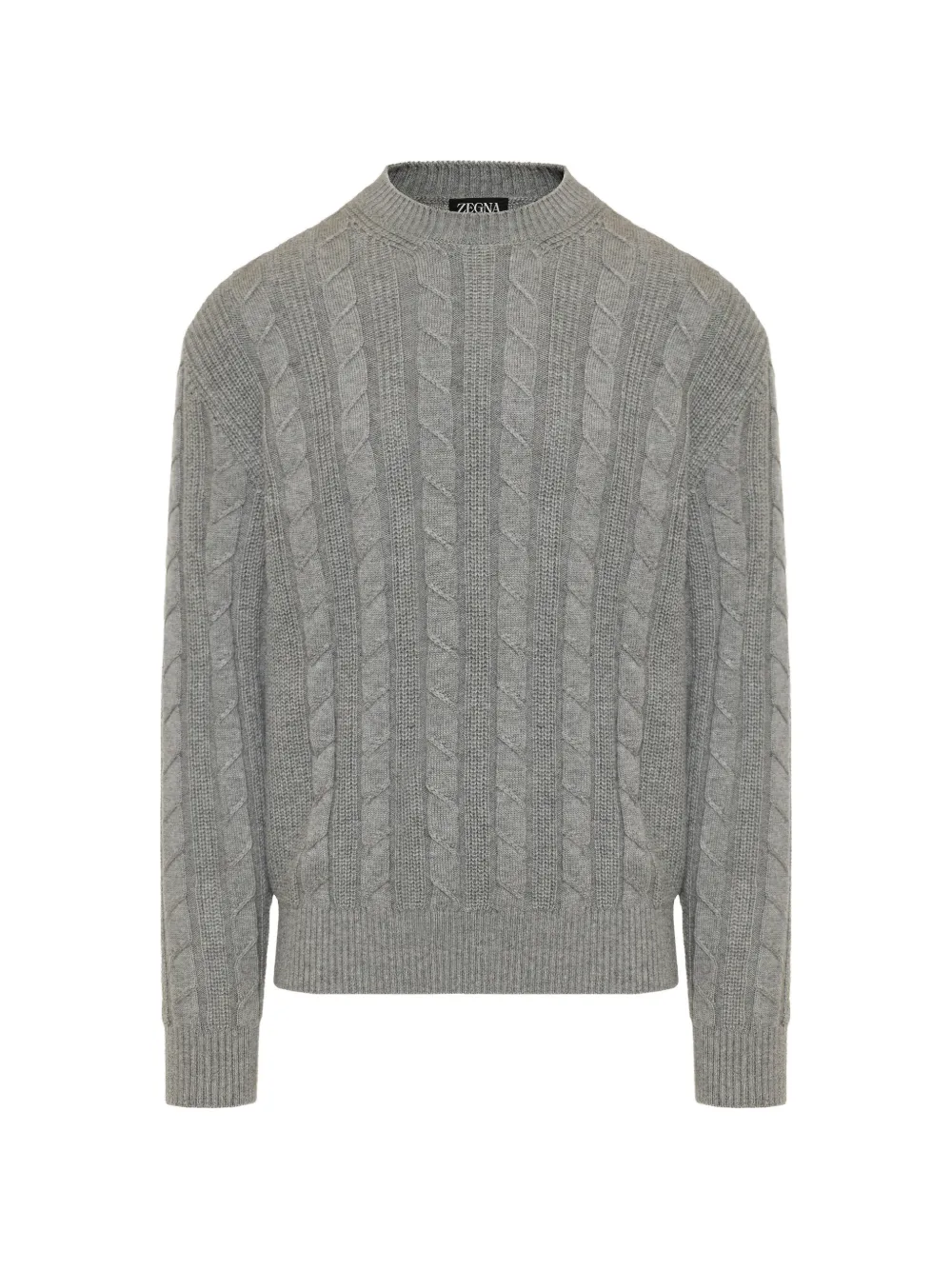 Zegna Oasi cashmere crewneck sweater Grijs