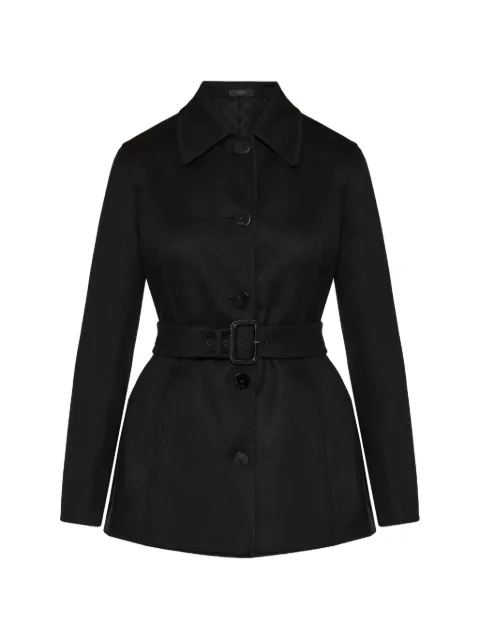Gucci wool silk coat with GG inside
