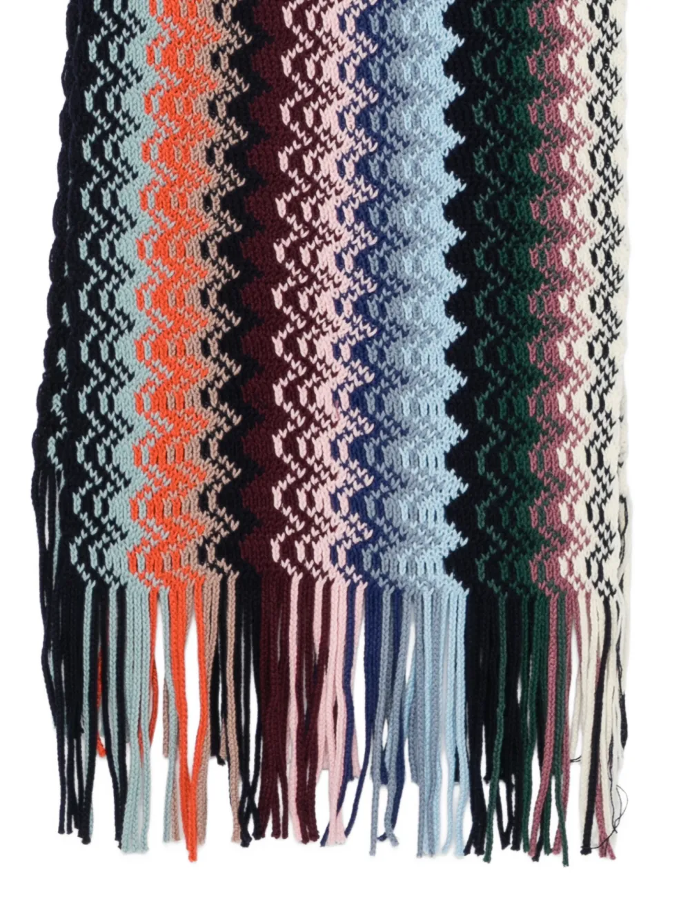 Missoni Sjaal met franje Blauw
