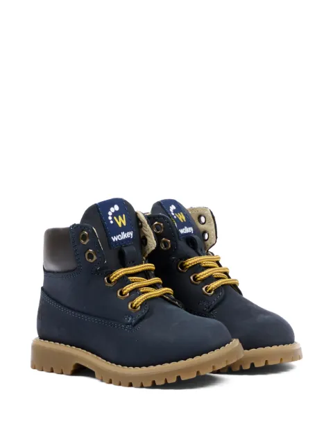 Walkey lace-up leather boots