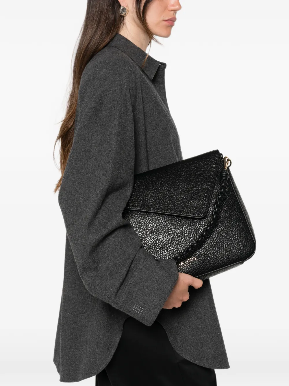 ERMANNO FIRENZE grained-leather shoulder bag · OS