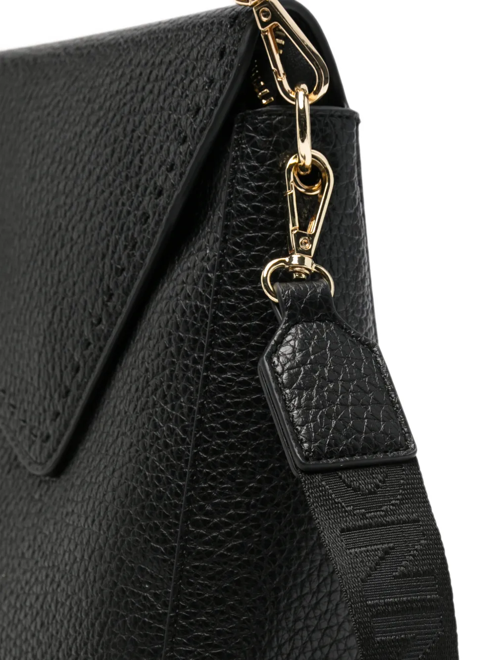 ERMANNO FIRENZE grained-leather shoulder bag Zwart