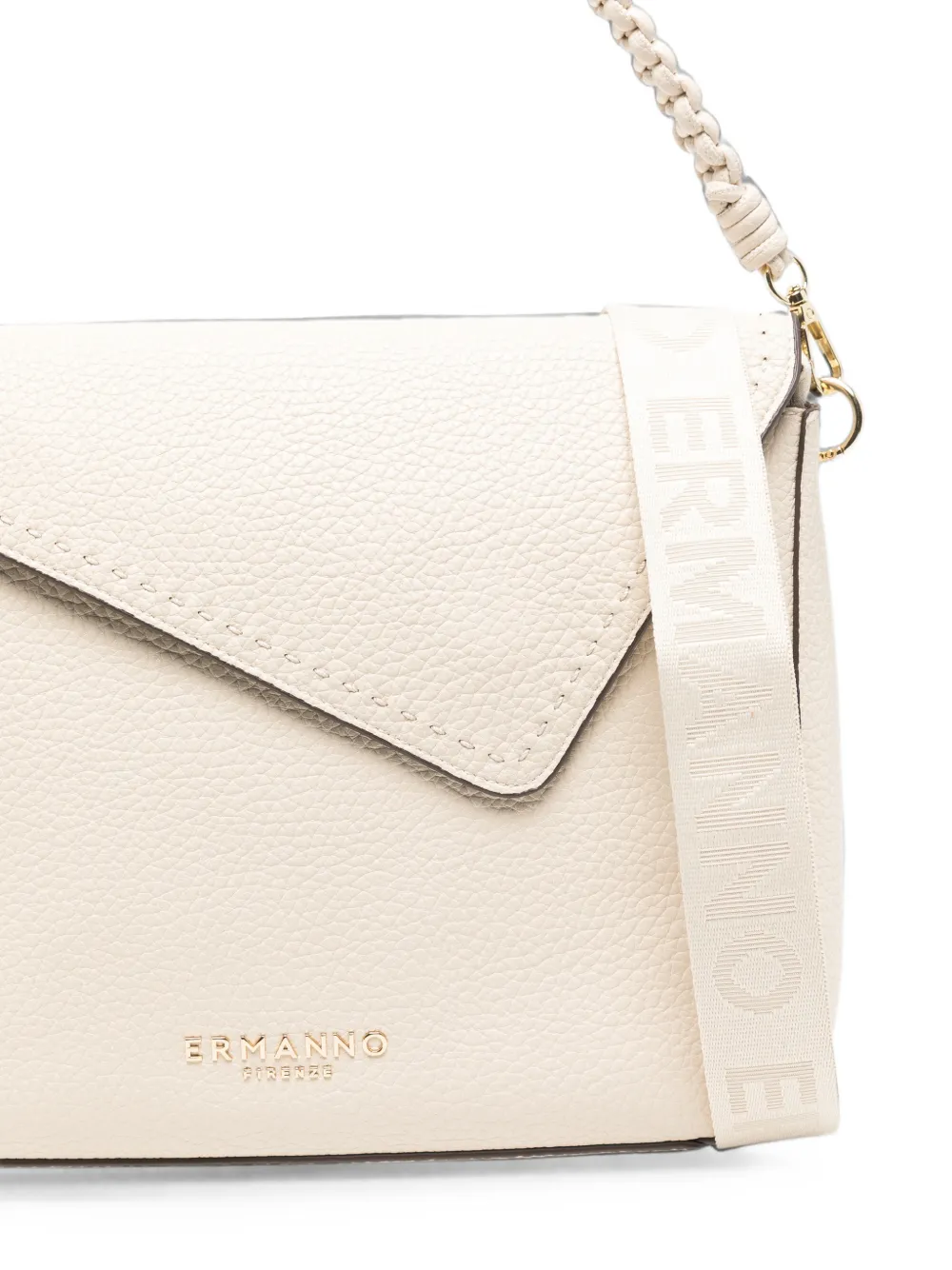 ERMANNO FIRENZE Shopper met gevlochten band Beige
