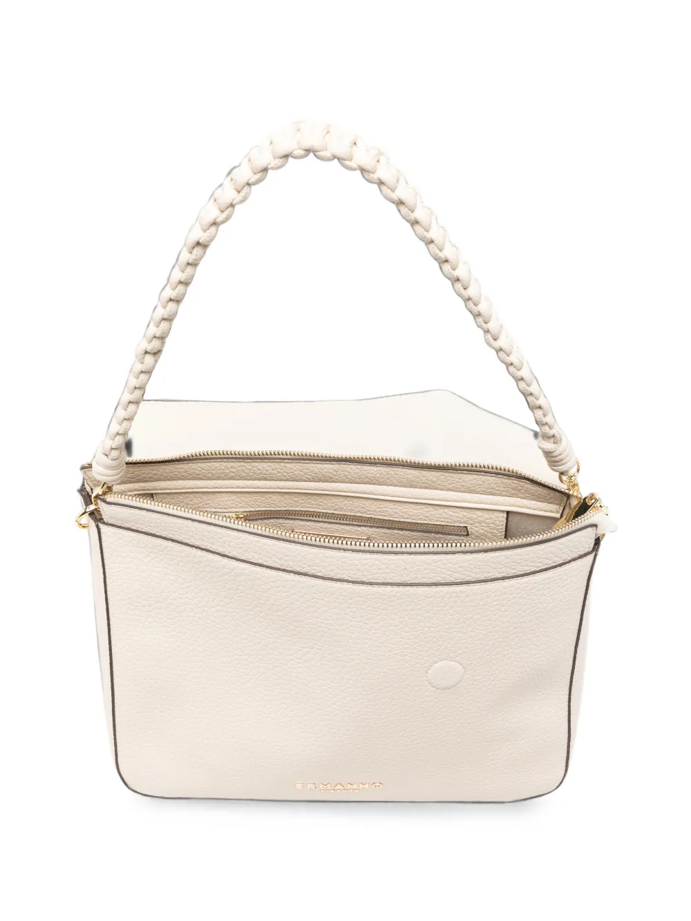ERMANNO FIRENZE Shopper met gevlochten band Beige