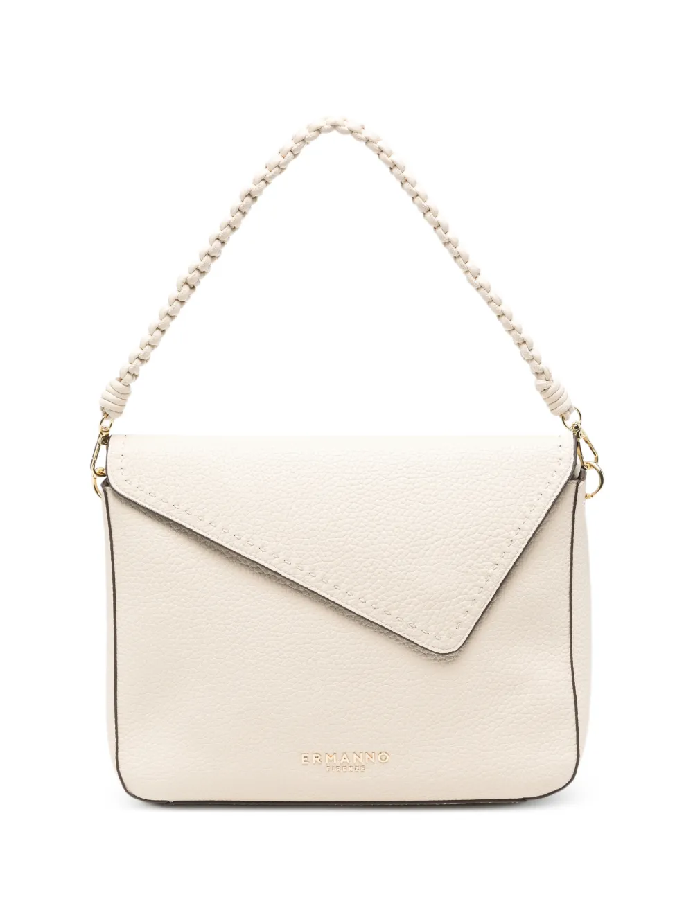 ERMANNO FIRENZE Shopper met gevlochten band Beige
