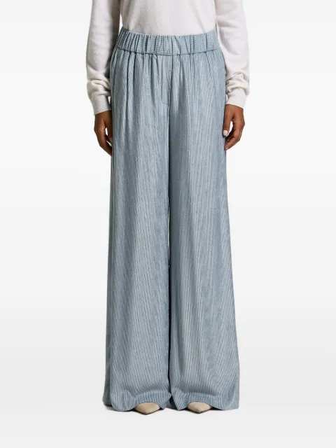 Peserico plissé-effect wide-leg trousers