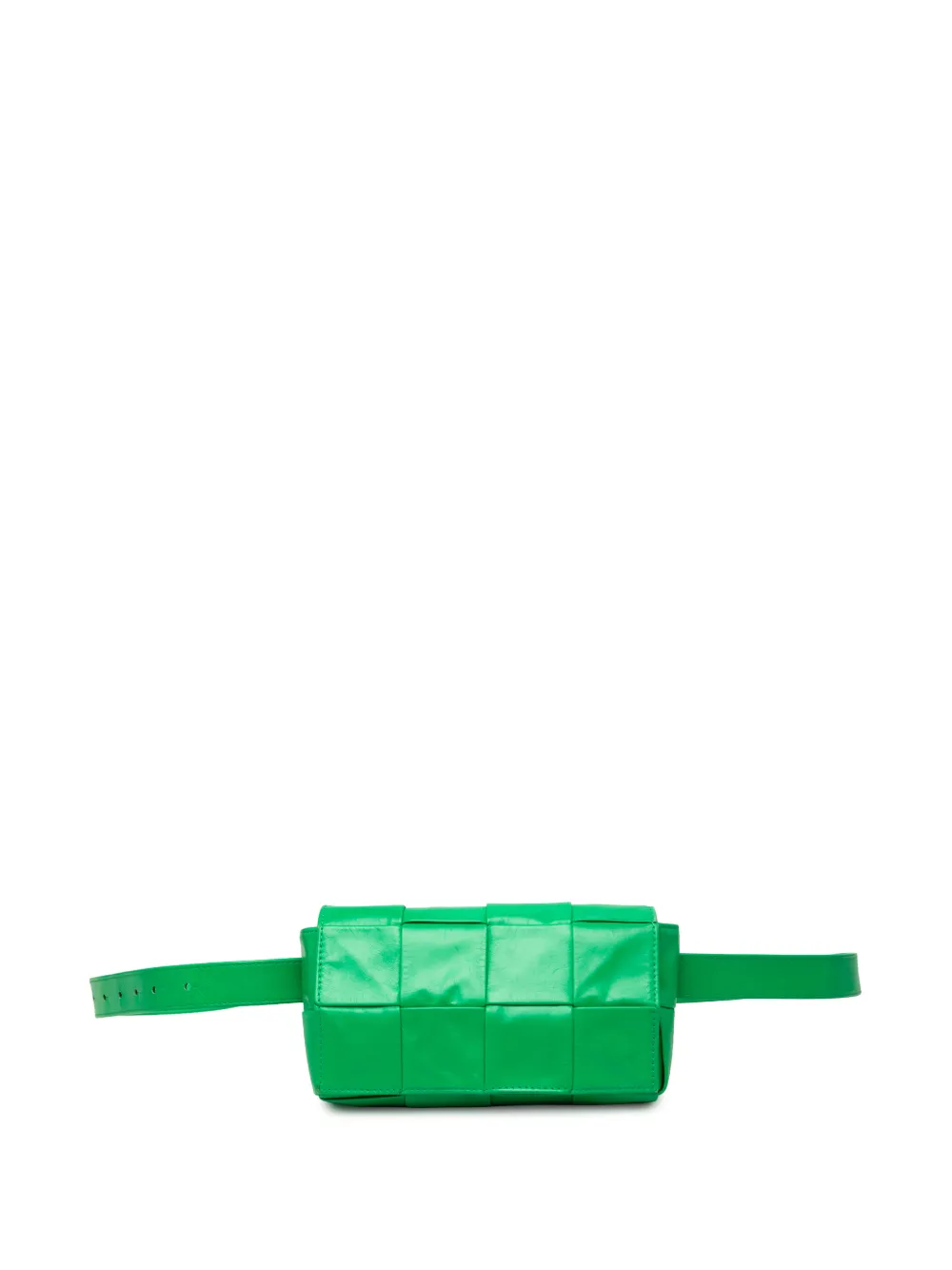 Bottega Veneta Pre-Owned 2012-2026 Mini Paper Calfskin Intrecciato Cassette belt bag - Verde
