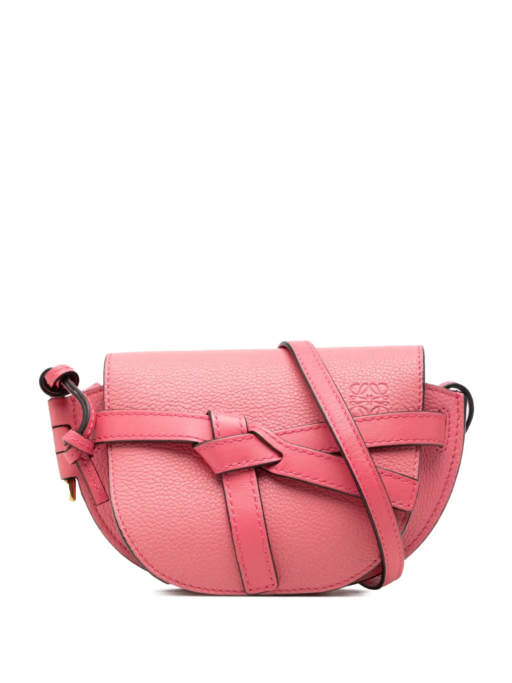 Loewe Pre-Owned 2018 Mini Leather Gate crossbody bag - Rosa