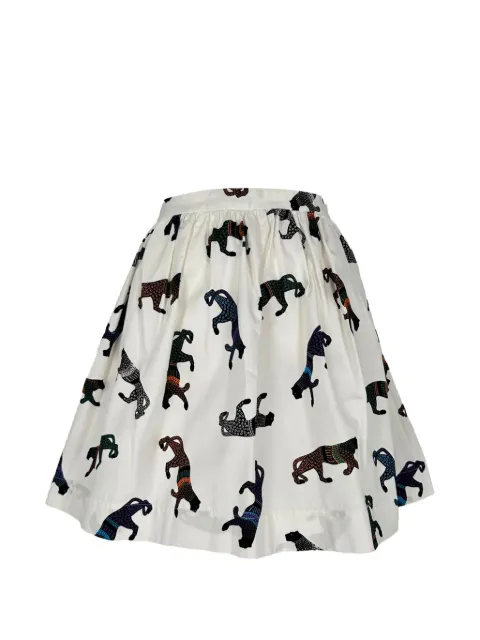 MSGM Graphic-print skirt