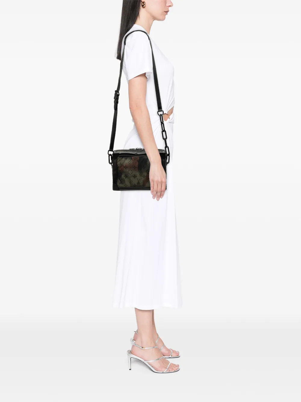 Louis Vuitton Pre-Owned 2020 Soft Trunk nylon crossbodytas met camouflageprint en monogram Groen