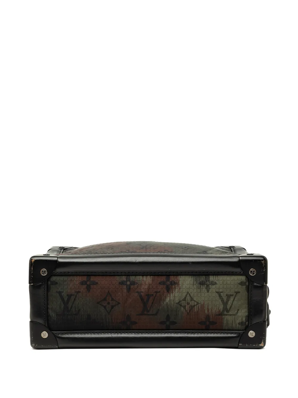 Louis Vuitton Pre-Owned 2020 Soft Trunk nylon crossbodytas met camouflageprint en monogram Groen