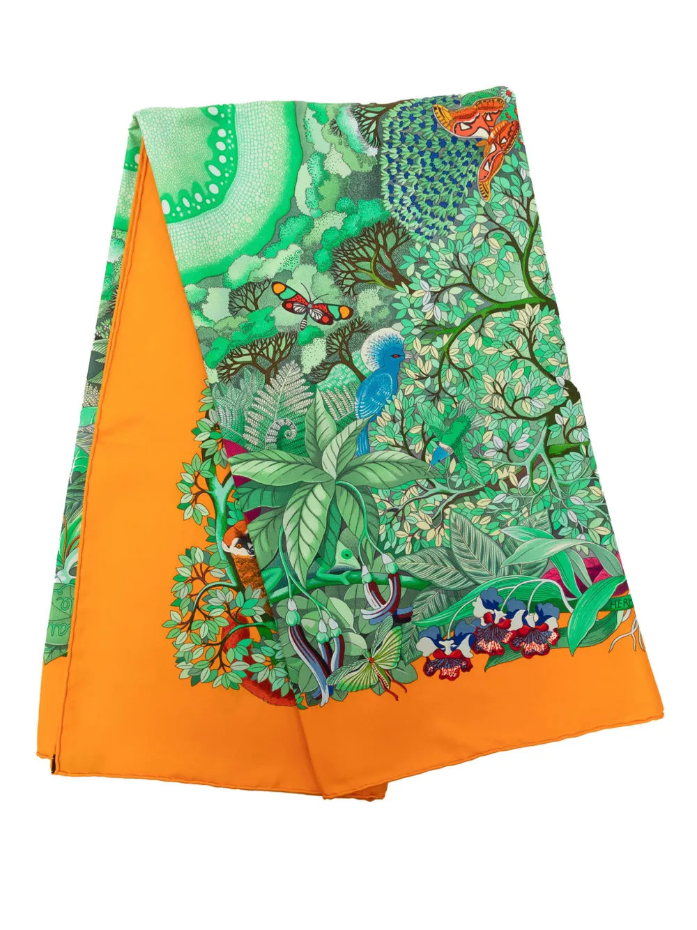 Hermès Pre-Owned 2000-2010 Au Coeur De La Vie Silk Scarf 90 scarves - Verde