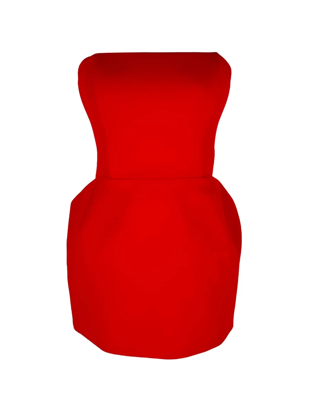 Magda Butrym strapless mini dress - Rosso