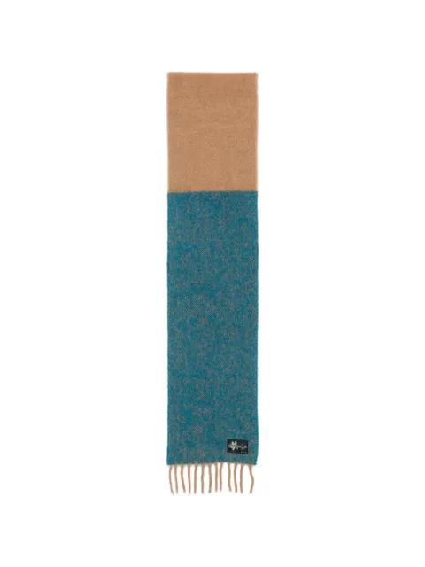 Paul Smith colour-block fringed scarf