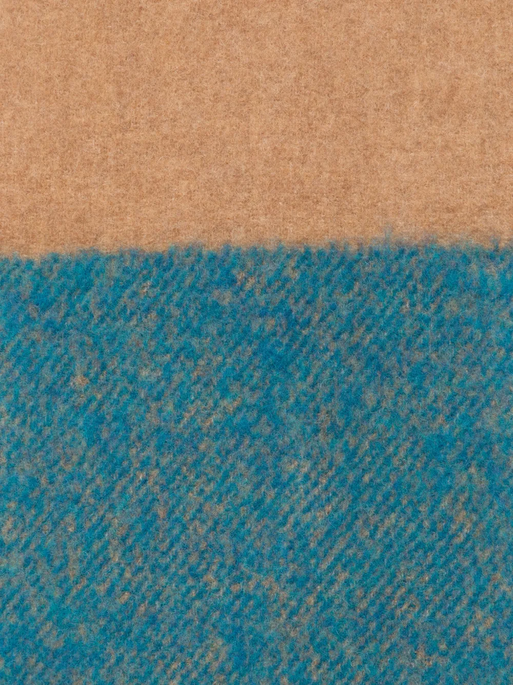 Paul Smith colour-block fringed scarf Blauw