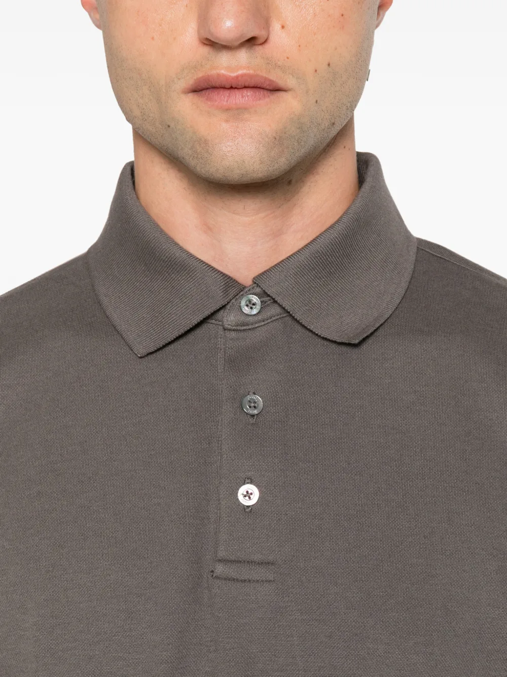 Herno Poloshirt met lange mouwen Beige