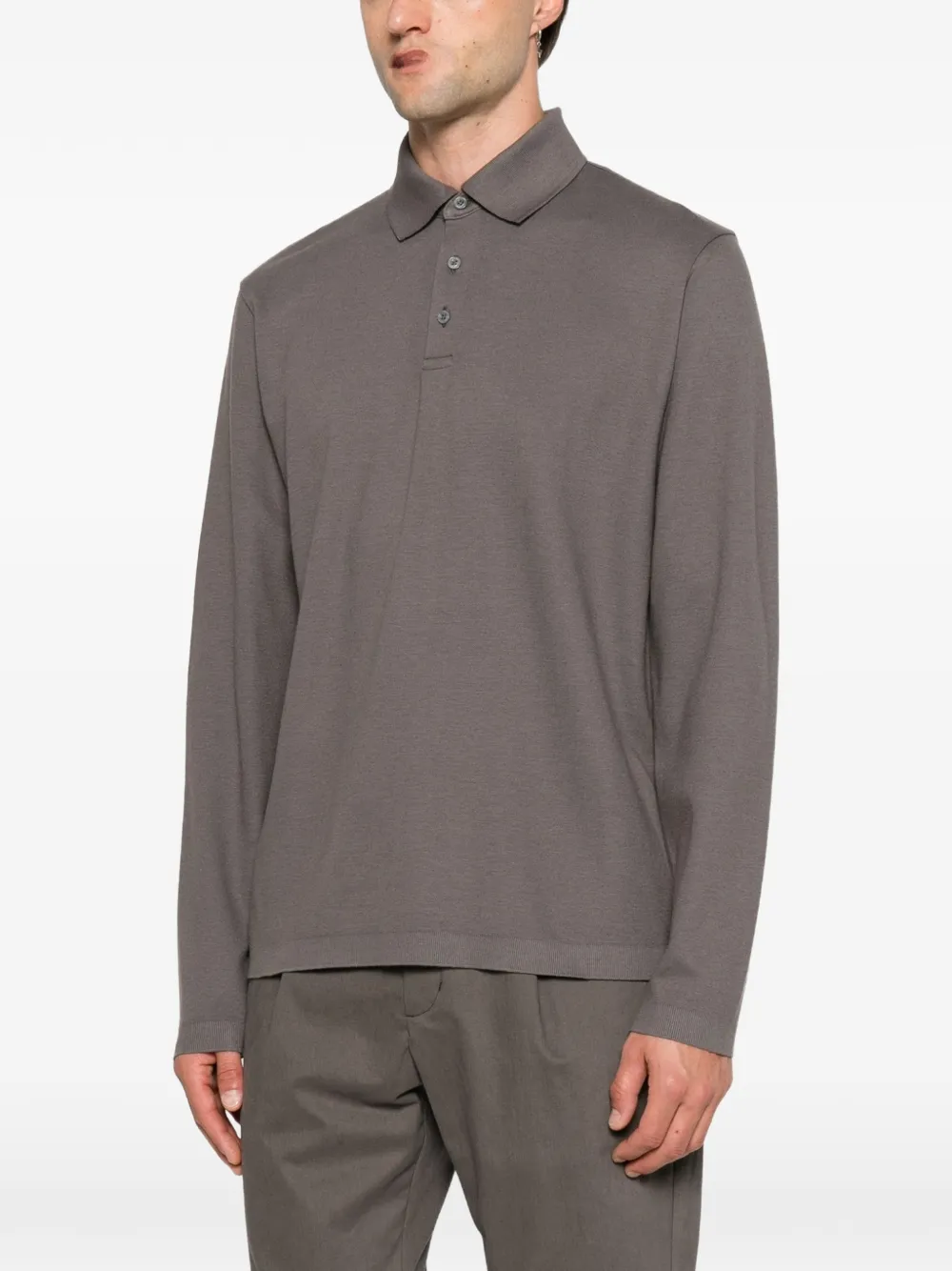 Herno Poloshirt met lange mouwen Beige