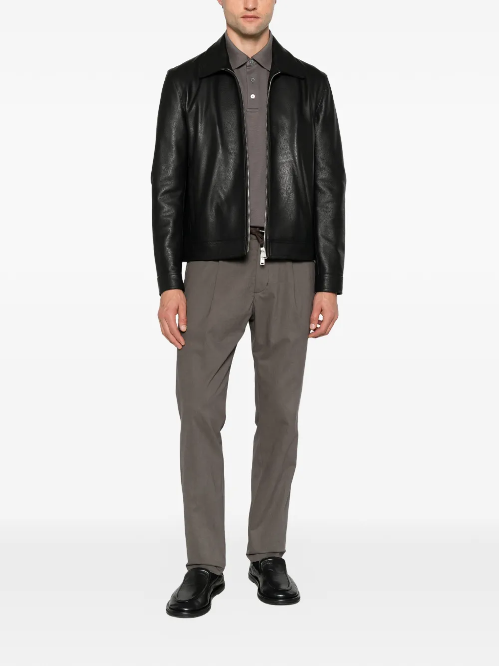 Herno Poloshirt met lange mouwen Beige