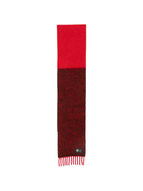 Paul Smith colour-block fringed scarf