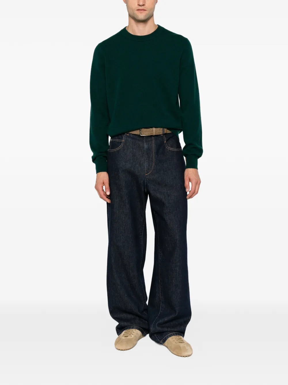 Paul Smith Kasjmier trui met ronde hals Groen