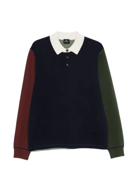 PS Paul Smith colour-block long-sleeve sweater