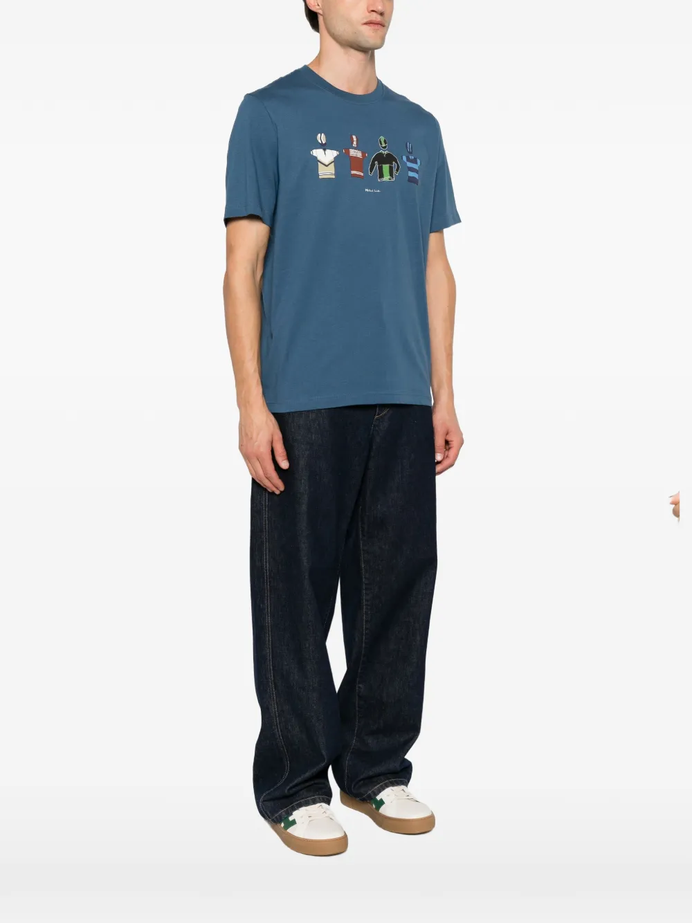 PS Paul Smith T-shirt met grafische print Blauw