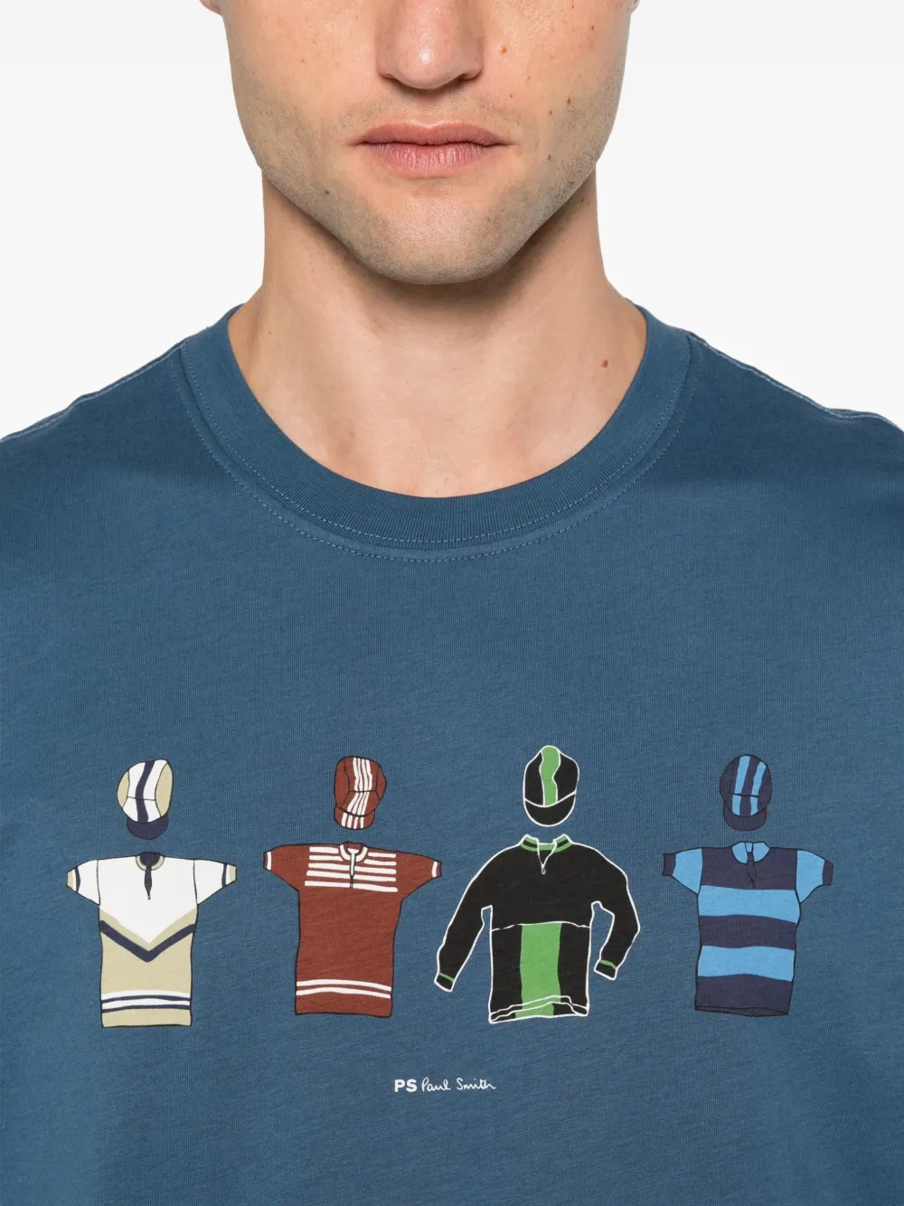 PS Paul Smith T-shirt met grafische print Blauw