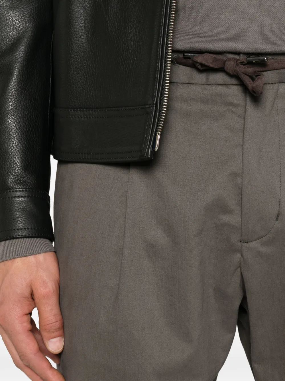 Herno Broek met trekkoord Beige