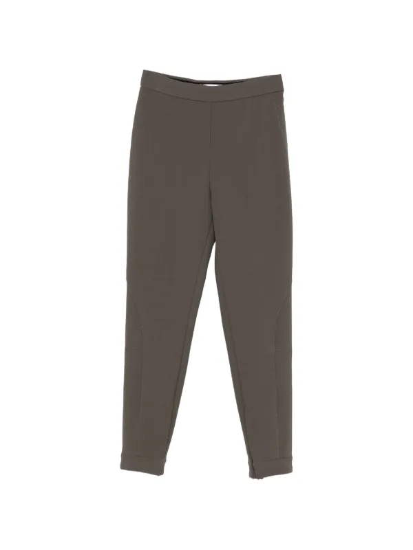 Victoria Beckham Slim Trousers in Green