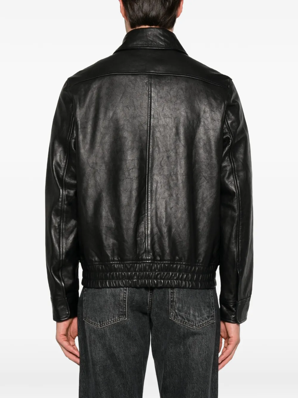 PS Paul Smith Leren jack Zwart