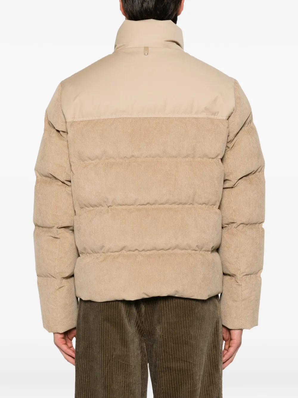 Mackage Gewatteerd ribfluweel jack Beige