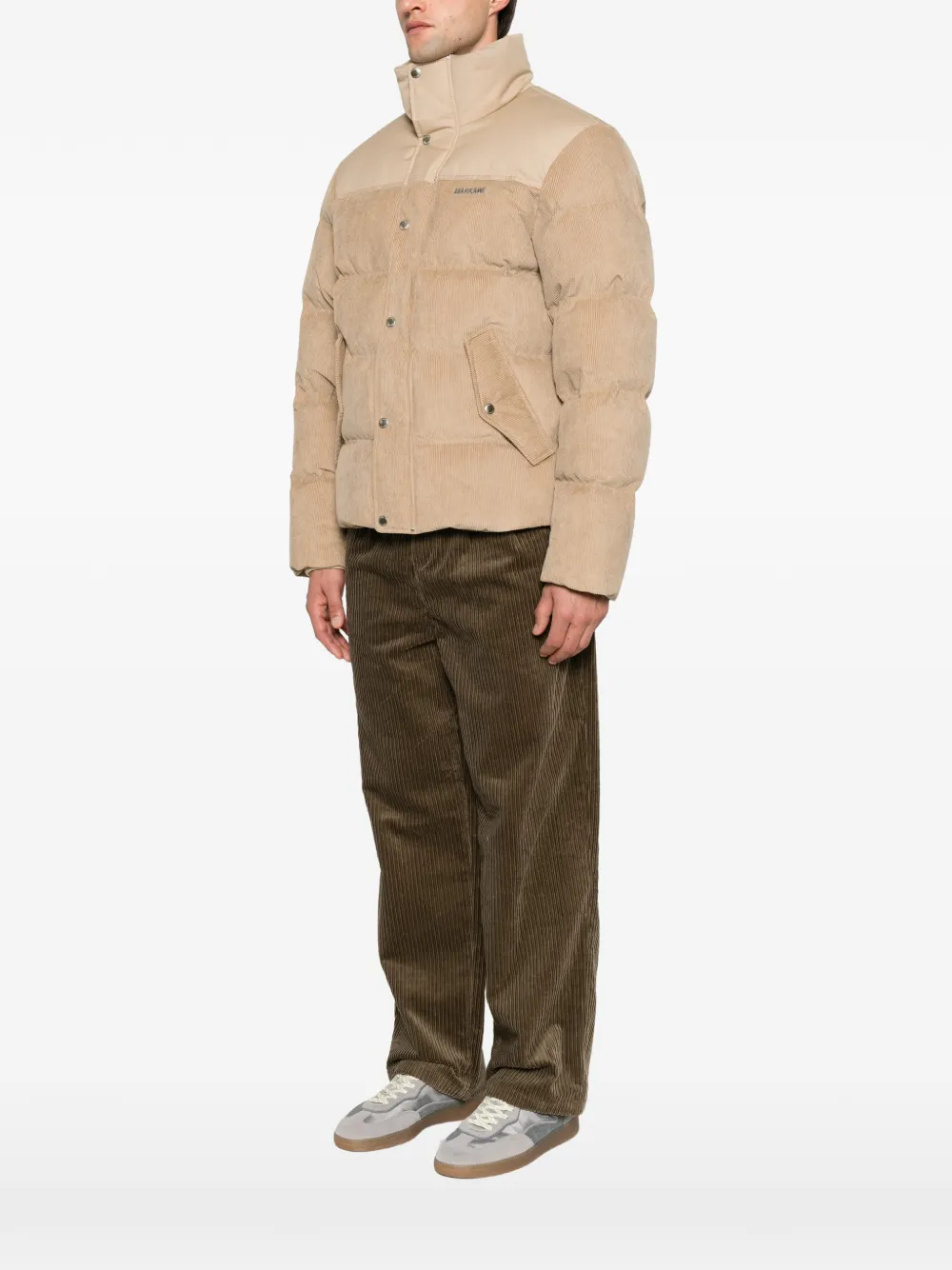 Mackage Gewatteerd ribfluweel jack Beige