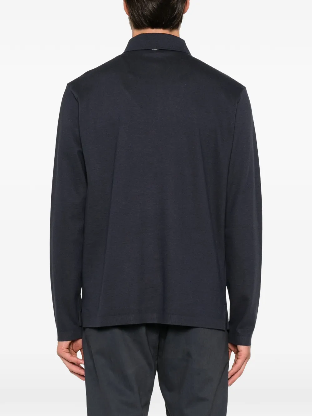 Herno Poloshirt met lange mouwen Blauw