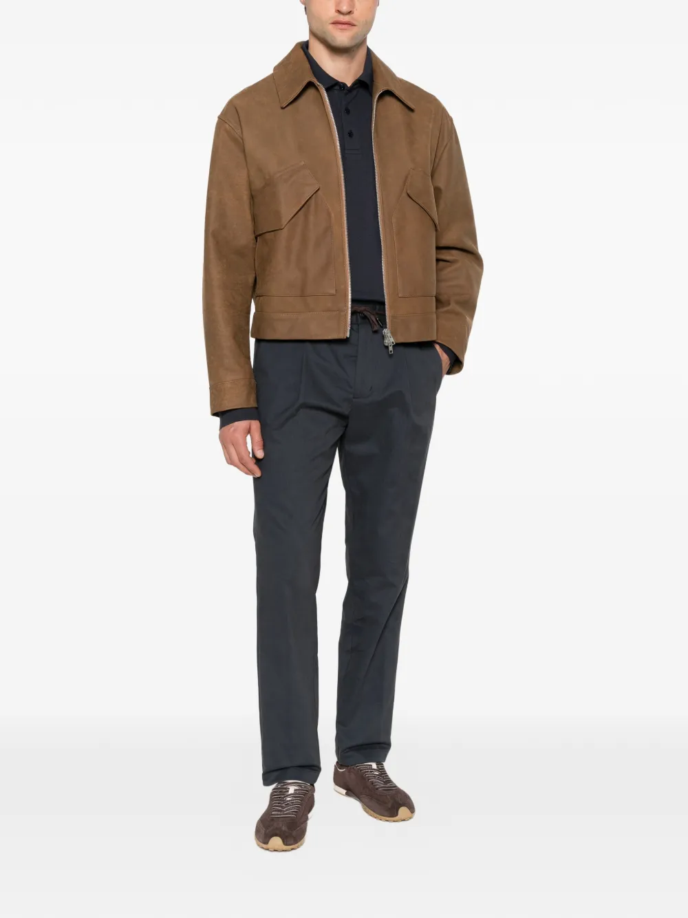 Herno Poloshirt met lange mouwen Blauw