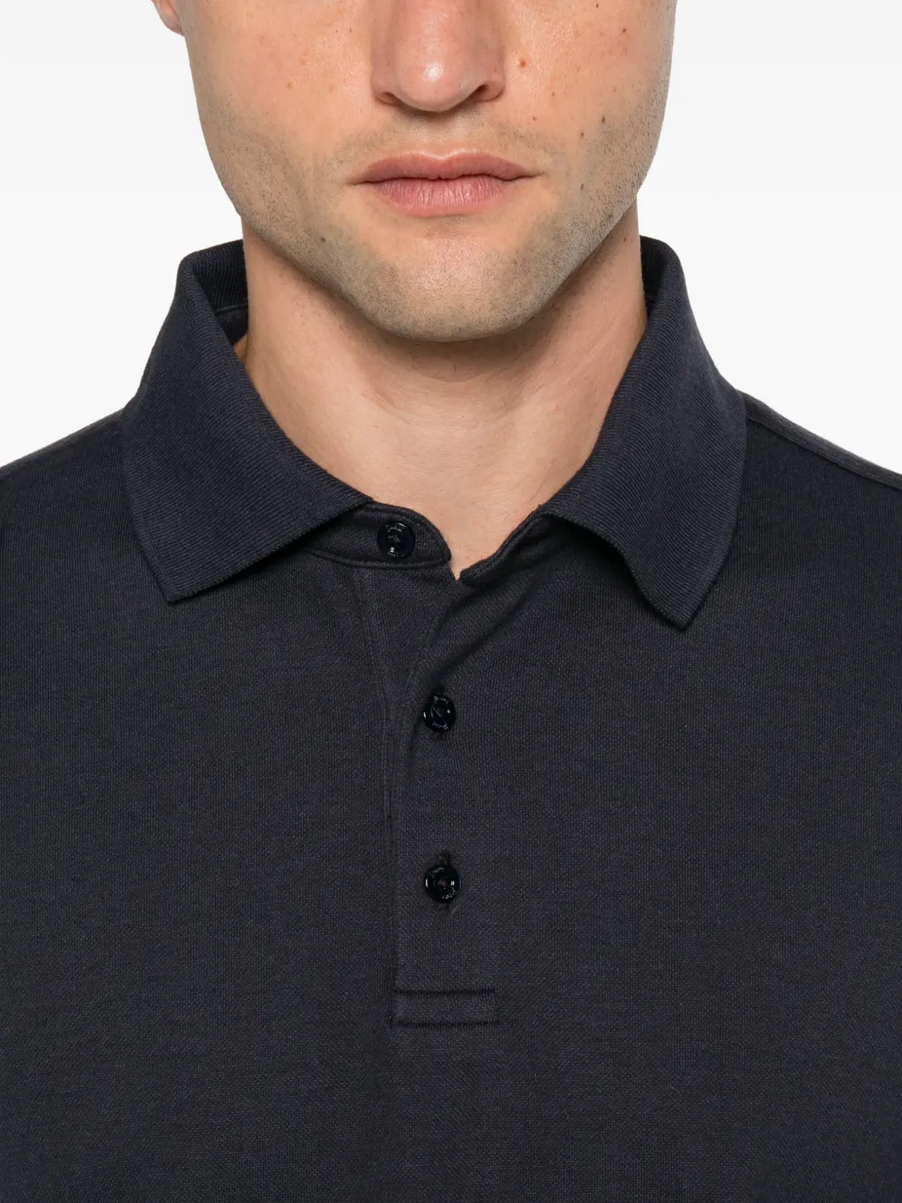 Herno Poloshirt met lange mouwen Blauw