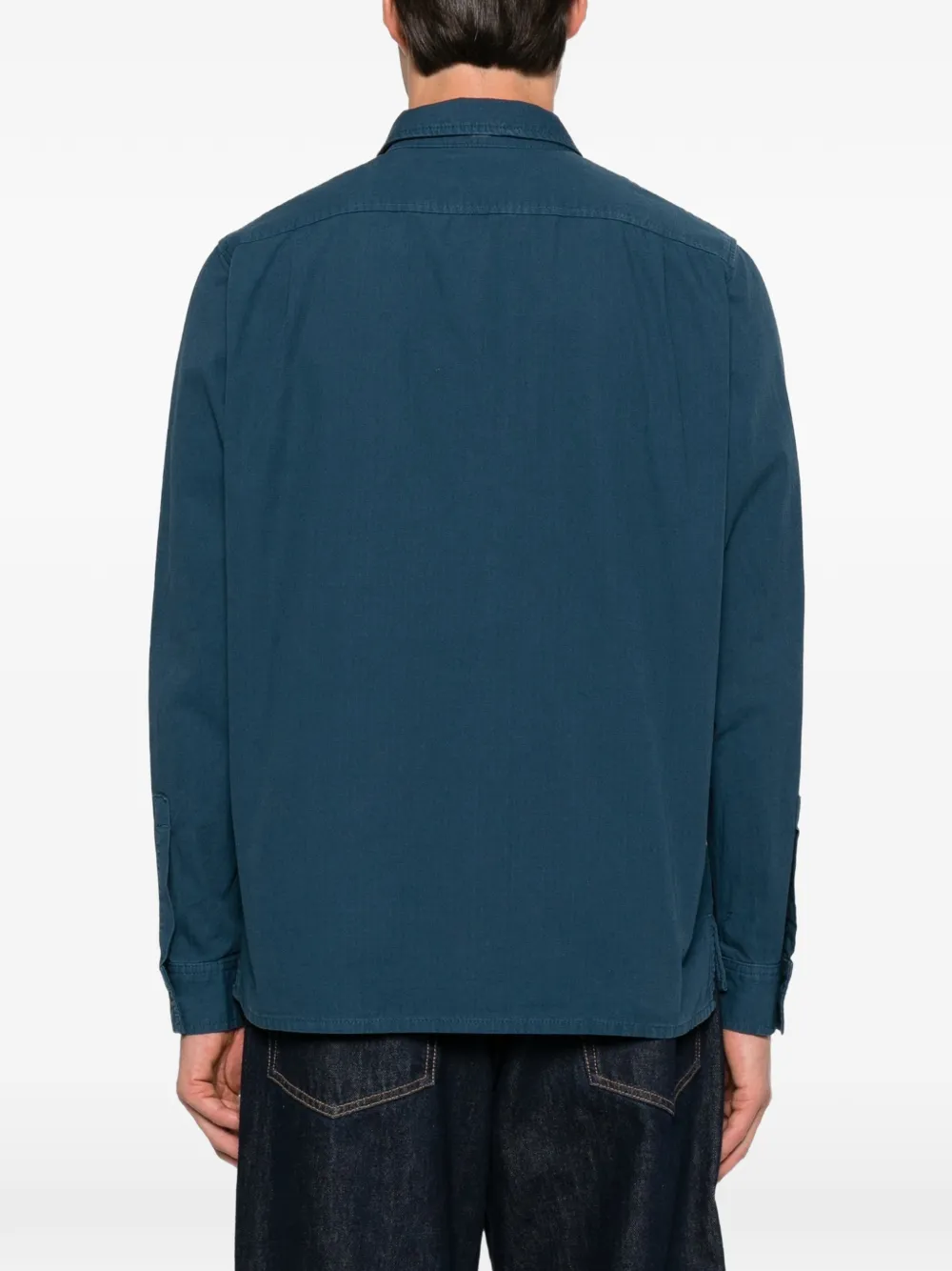 PS Paul Smith Shirtjack van biologisch katoen Blauw