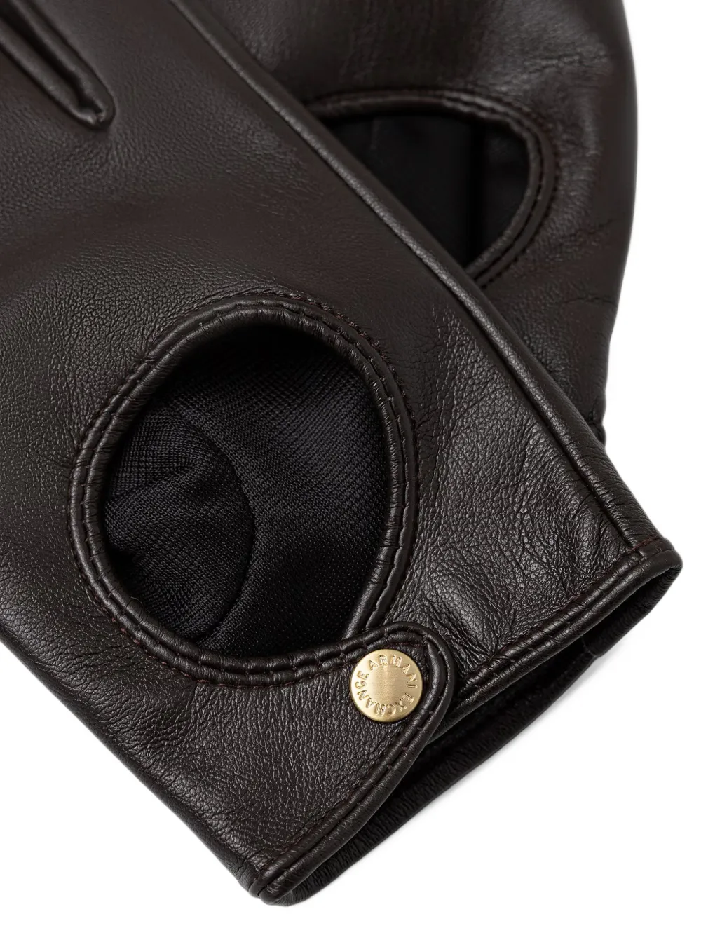 Armani Exchange cut-out gloves Bruin