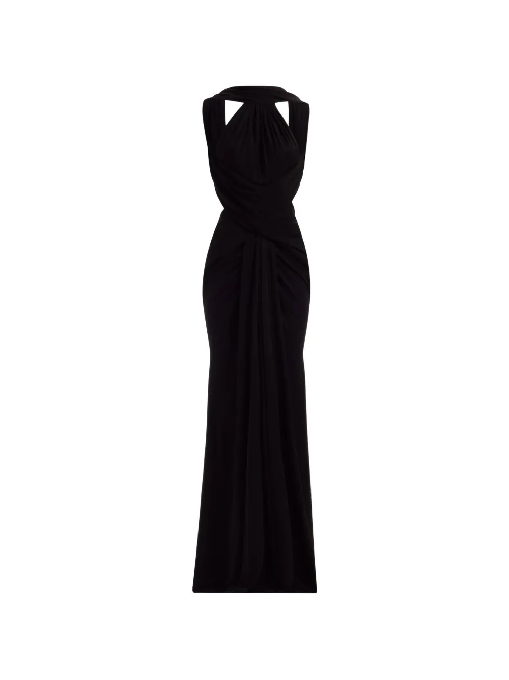 Elie Saab halter-neck draped maxi dress