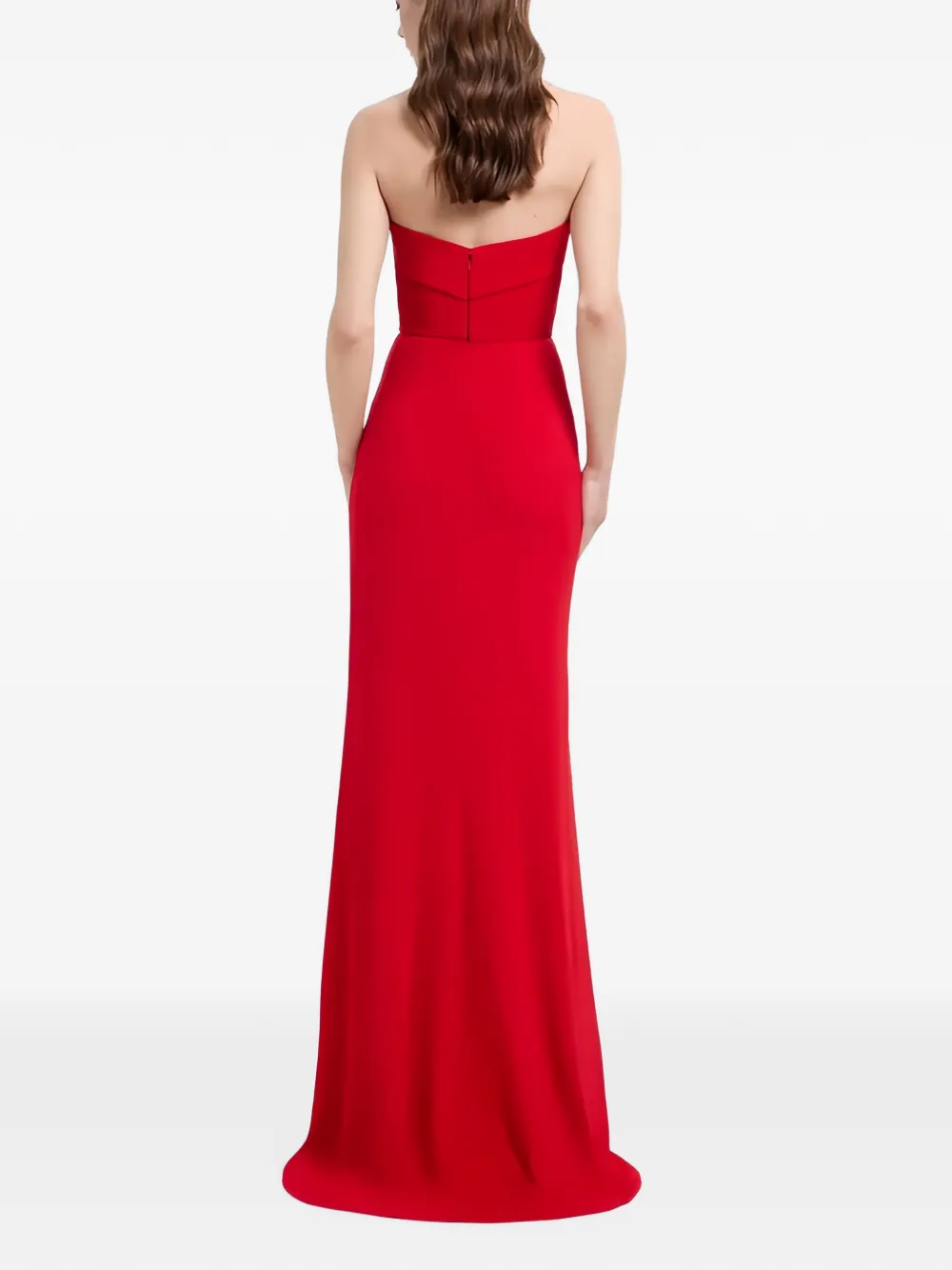 Elie Saab Strapless maxi-jurk Rood