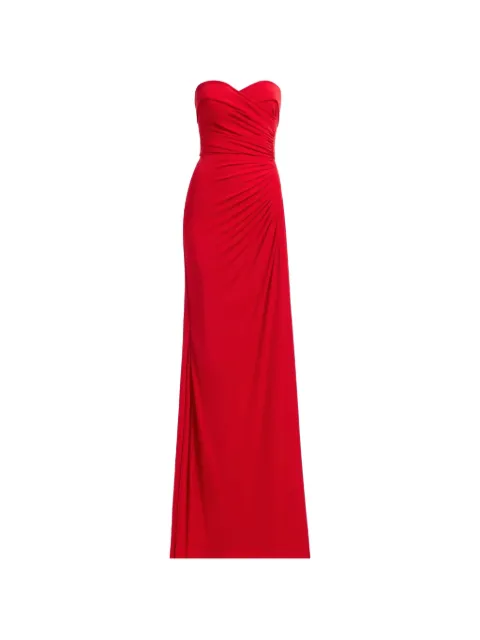 Elie Saab strapless draped maxi dress