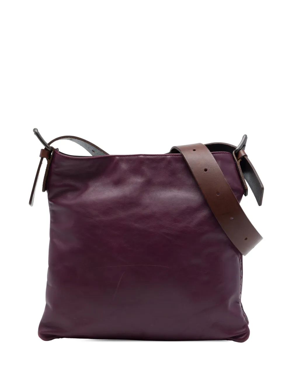 Bottega Veneta Pre-Owned 2010 Intrecciato Trimmed Nappa crossbody bag - Viola